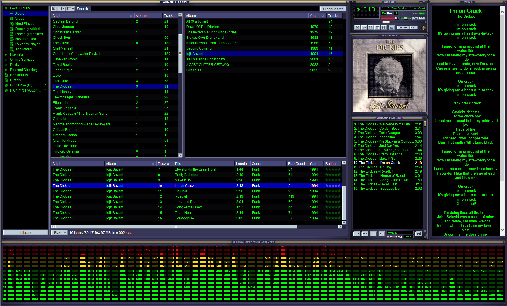 My WinAmp setup